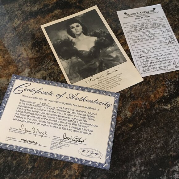 2/40 Gone With the Wind Golden Anniversary 'Scarlett's Resolve' Howard Rogers - Picture 11 of 12